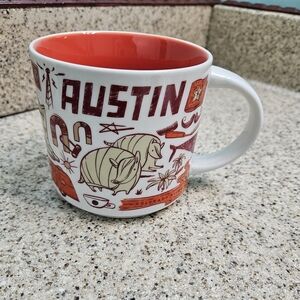 Starbucks Orange and White Austin Mug